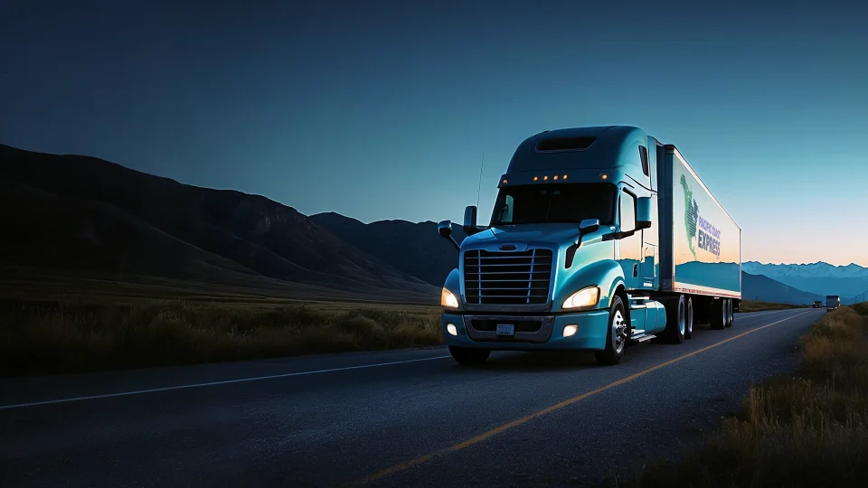 Tractor Trailer on Highway