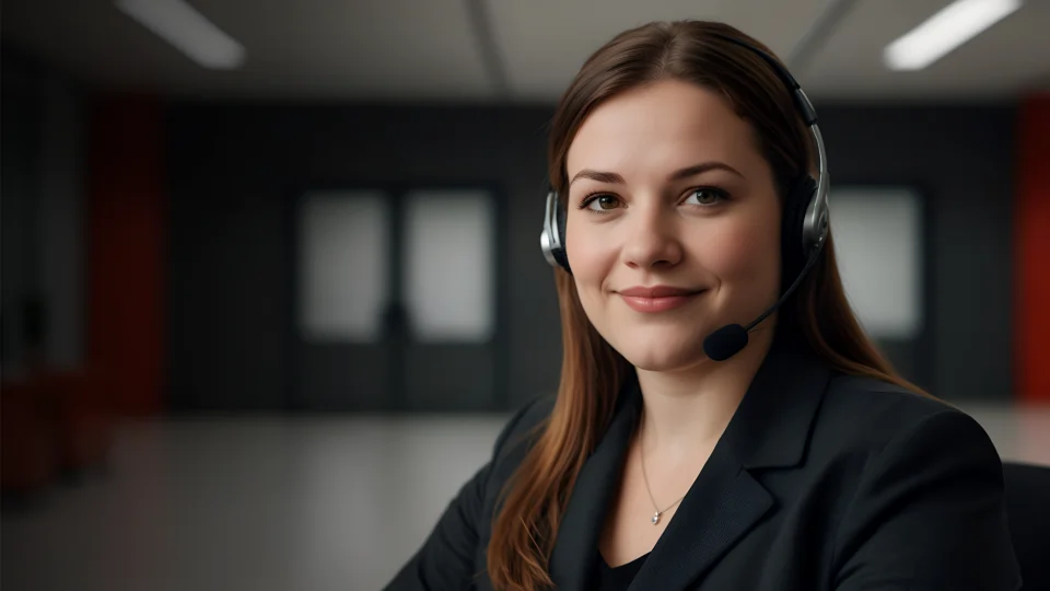 Receptionist in Formal Clothing