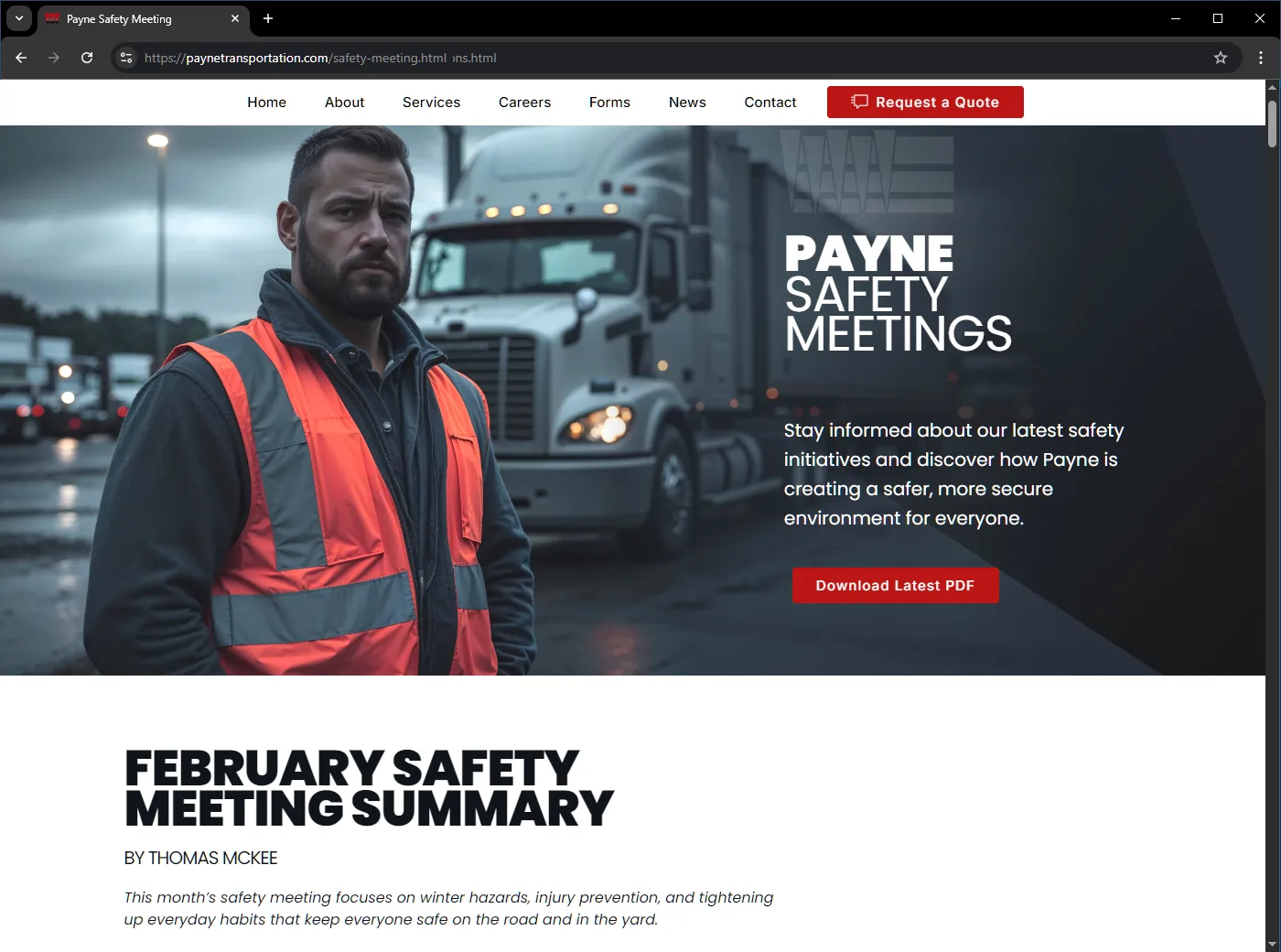 Safety Meeting Portal